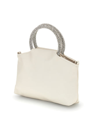 Borsa crema con manico gioiello Nbg SERA/1281