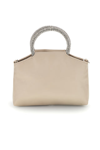 Borsa beige con manico gioiello Nbg SERA/1281
