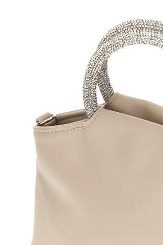 Borsa beige con manico gioiello Nbg SERA/1281