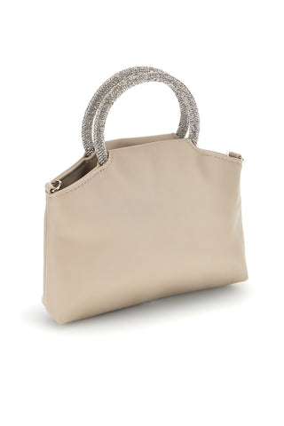 Borsa beige con manico gioiello Nbg SERA/1281