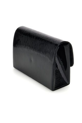 Pochette nera con fibbia gioiello Nbg SERA/3512