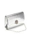 Pochette argento con fibbia gioiello Nbg SERA/3512