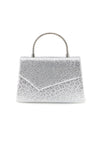 Borsa argento con texture animalier e tracolla a catena Nbg SERA/3488