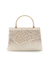 Borsa oro con texture animalier e tracolla a catenella Nbg SERA/3488