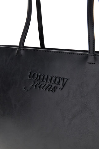 Črna prostorna torba za čez ramo Tommy jeans TOMMY18455