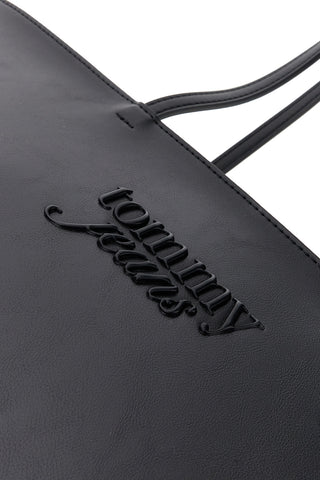 Črna prostorna torba za čez ramo Tommy jeans TOMMY18455