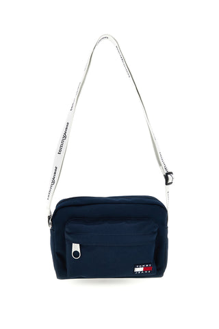 Modra torba iz blaga z logotipom Tommy Jeans Torba za ramo 18462