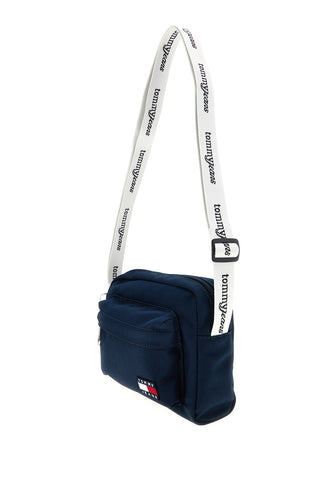 Modra torba iz blaga z logotipom Tommy Jeans Torba za ramo 18462