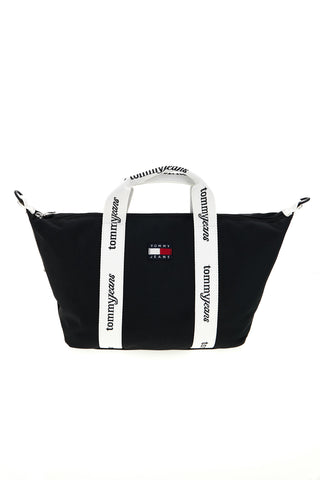 Črna torba iz blaga z logotipom Tommy Jeans 18460