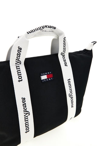 Črna torba iz blaga z logotipom Tommy Jeans 18460