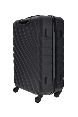 Valigia Trolley rigido piccolo nero con ruote girevoli Prima riga PR185/P