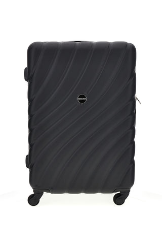 Valigia Trolley rigido piccolo nero con ruote girevoli Prima riga PR185/P