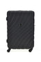 Trolley rigido medio nero con ruote girevoli Prima riga PR185/M