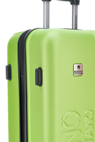 Valigia trolley grande verde rigida 4 ruote Indigeno INDIGENO182/G