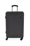 Trolley medio grigio rigido 4 ruote Prima riga PR187/M
