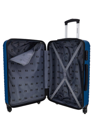 Trolley grande blu rigido 4 ruote Prima riga PR187/G