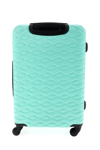 Trolley grande verde acqua rigido 4 ruote Prima riga PR187/G