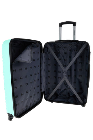 Trolley grande verde acqua rigido 4 ruote Prima riga PR187/G