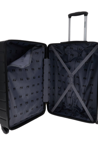 Trolley piccolo nero rigido 4 ruote Prima riga PR188/P