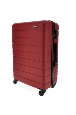 Trolley medio rosso rigido 4 ruote Prima riga PR188/M