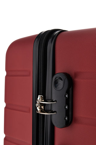 Trolley grande rosso rigido 4 ruote Prima riga PR188/G