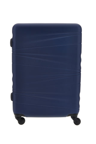 Trolley Valigia Media rigida blu 4 ruote Prima riga PR190/M