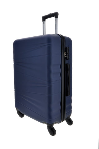 Trolley Valigia Media rigida blu 4 ruote Prima riga PR190/M