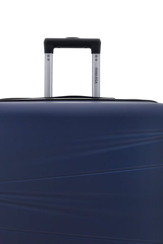 Trolley Valigia Grande rigida blu 4 ruote Prima riga PR190/G