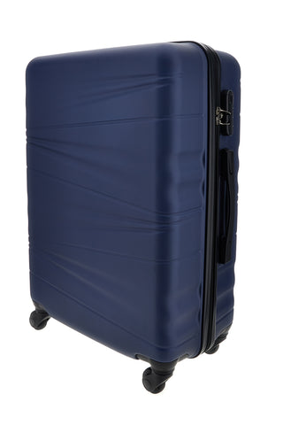 Trolley Valigia Grande rigida blu 4 ruote Prima riga PR190/G
