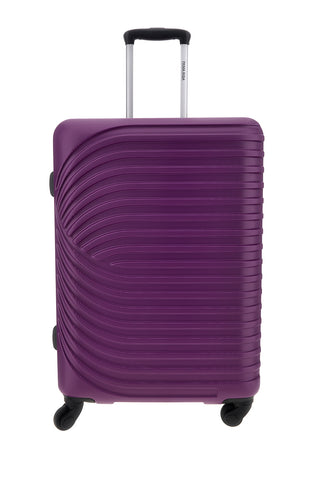 Trolley Valigia piccola rigida viola 4 ruote Prima riga PR191/P