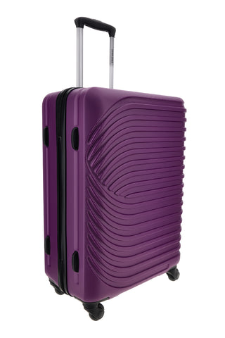 Trolley Valigia piccola rigida viola 4 ruote Prima riga PR191/P