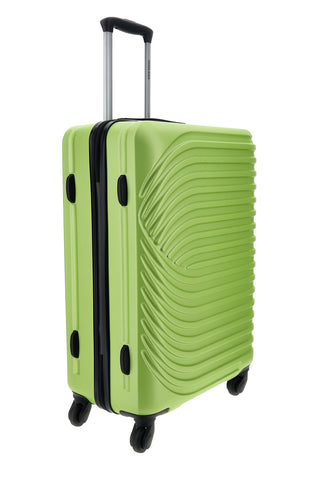 Trolley Valigia piccola rigida verde 4 ruote Prima riga PR191/P