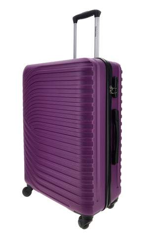 Trolley Valigia Media rigida viola 4 ruote Prima riga PR191/M