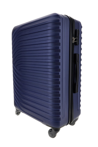 Trolley Valigia Media rigida blu 4 ruote Prima riga PR191/M