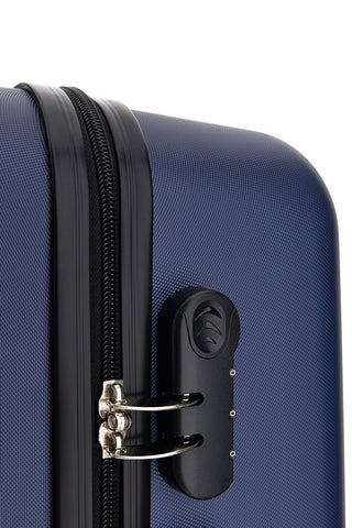 Trolley valigia grande blu con ruote girevoli Prima riga PR192/G