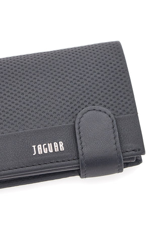 Črna kompaktna denarnica z več predali JAGUAR PF873-86