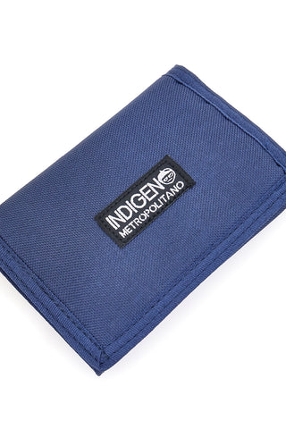 Modra denarnica z velcro zapenjanjem Metropolitan Indigenous IM21603-A