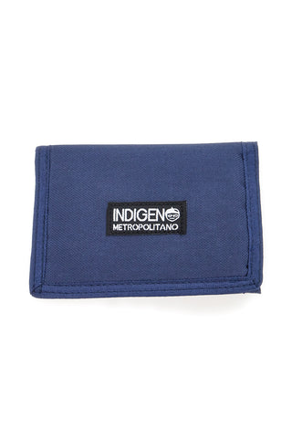 Modra denarnica z velcro zapenjanjem Metropolitan Indigenous IM21603-A