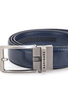 Cintura blu in pelle con fibbia in metallo Navigare A3878-35