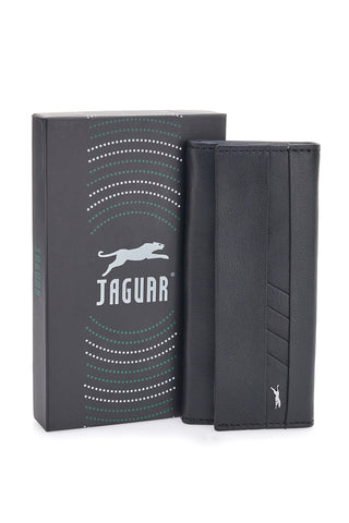Črn ključnik iz pravega usnja Jaguar PF869-16/JAG