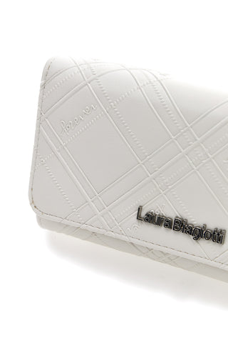 Bela denarnica z gumbom LAURA BIAGIOTTI 511-68