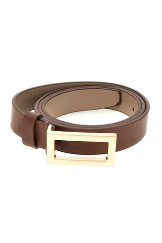 Cintura marrone con fibbia rettangolare First lady WIS 0149 G