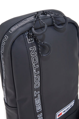 Borsello nero con tracolla regolabile Cotton belt K19-017-B059