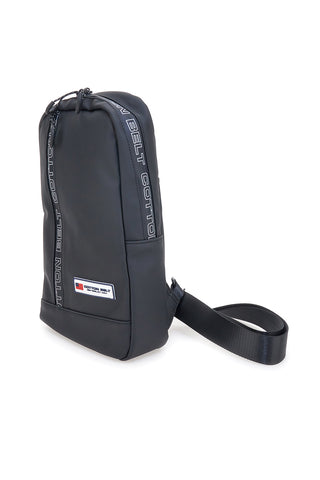 Borsello nero con tracolla regolabile Cotton belt K19-017-B059