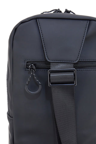 Borsello nero con tracolla regolabile Cotton belt K19-017-B059