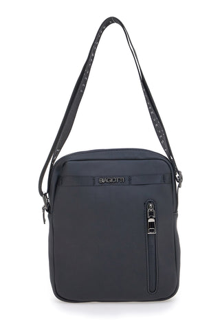 Borsa a tracolla nera con zip frontale Biagiotti MOI LB25W-464/1/TRAC
