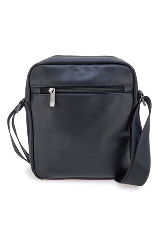 Črna torba z ramenskim trakom in kontrastnimi šivi Black Ghost BASILE BS522-4
