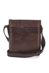 Rjava usnjena torba z nastavljivim ramenskim trakom Black Shoot BS2883/T