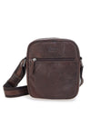 Rjava usnjena torbica Black Shoot BS2355/T, izdelana po tradicionalnih metodah