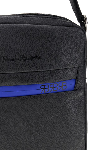 Črna ramenska torba z modrimi detajli Renato Balestra 62140/S/SRBU6